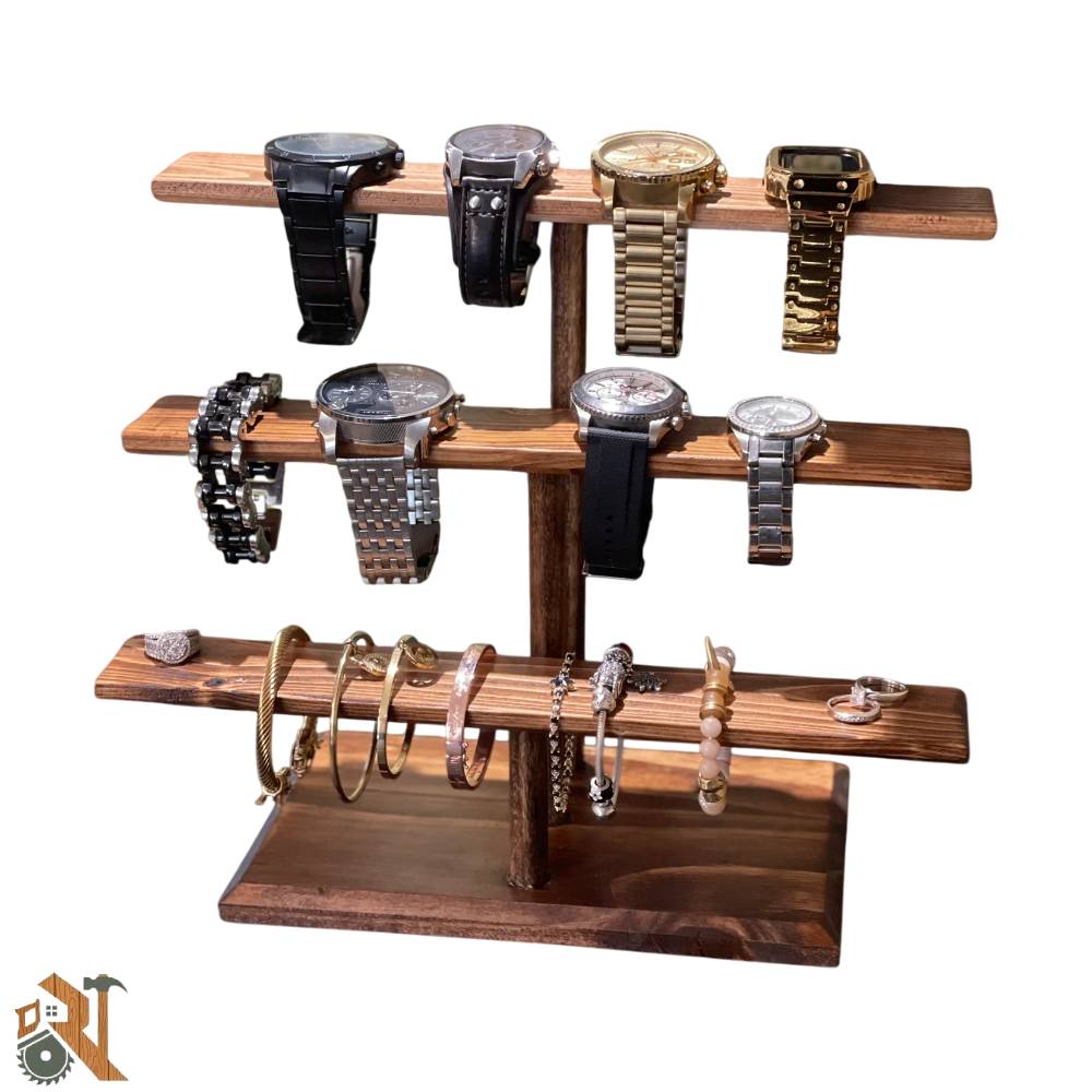 استند جواهرات چوبی راشینو مدل ۰۰۳ با طراحی مینیمال